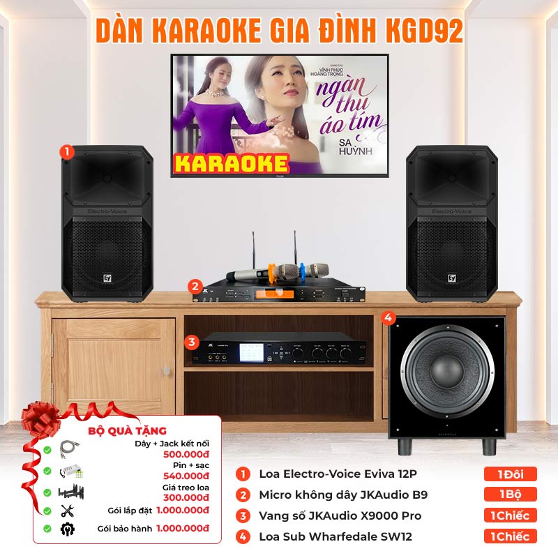 Dàn karaoke gia đình KGD92