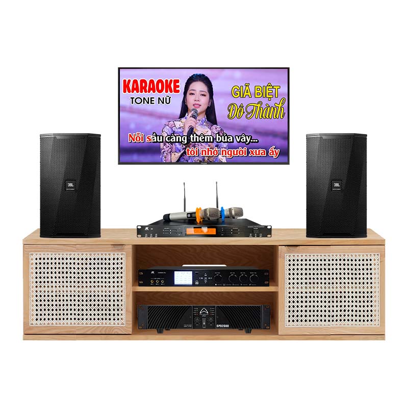 Dàn karaoke JBL KH82 (JBL KPS5, Wharfedale CPD2600, JKAudio X9000 pro, B9)