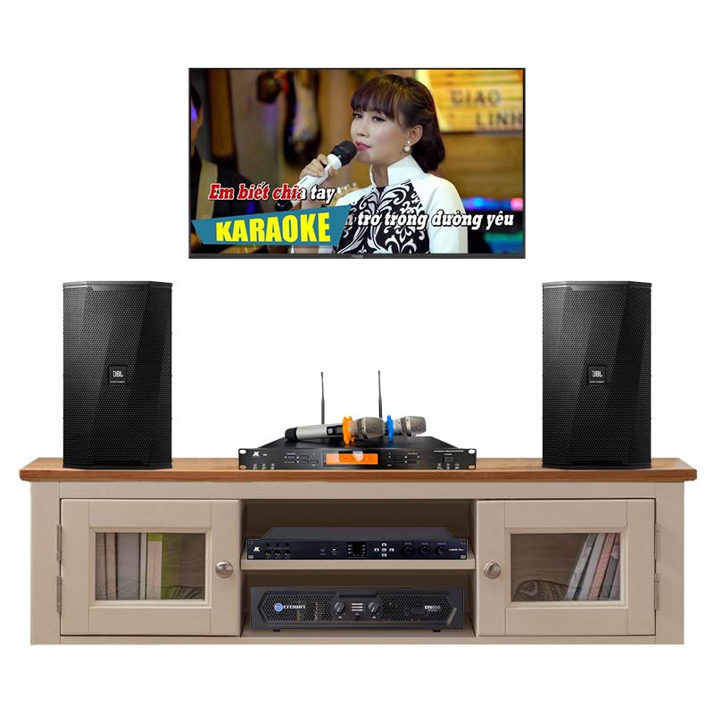 Dàn karaoke gia đình KHD08 (JBL KPS1, Crown KVS500, JKaudio X6000 Plus, B9)