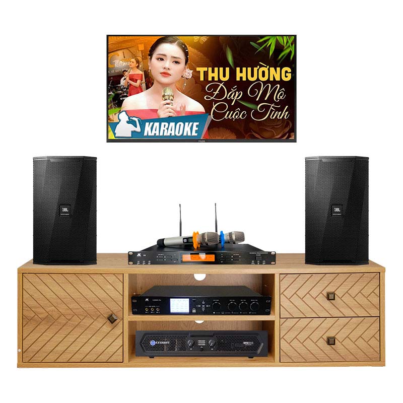 Dàn karaoke gia đình KHD12 (JBL KPS1, Crown KVS500, JKaudio X9000 Pro, B9)