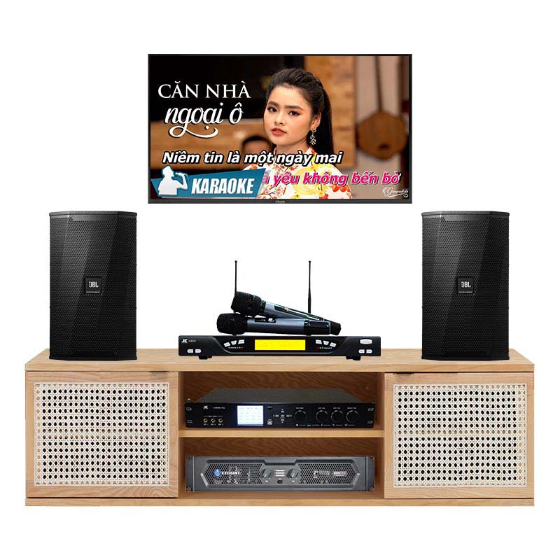 Dàn karaoke gia đình KHD13 (JBL KPS2, Crown KVS700, JKaudio X9000 Pro, K800)