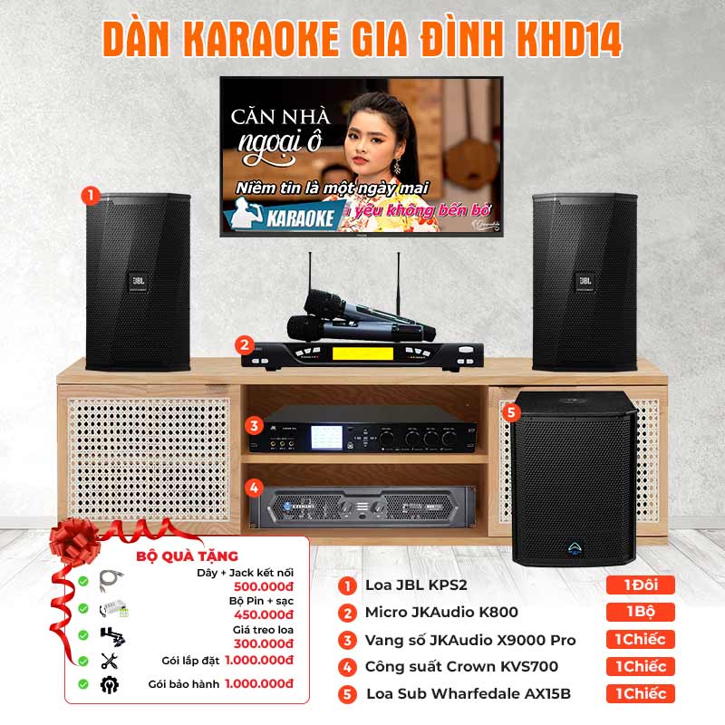 Dàn karaoke gia đình KHD14