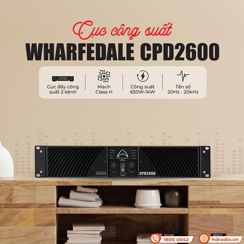 Công suất Wharfedale CPD2600
