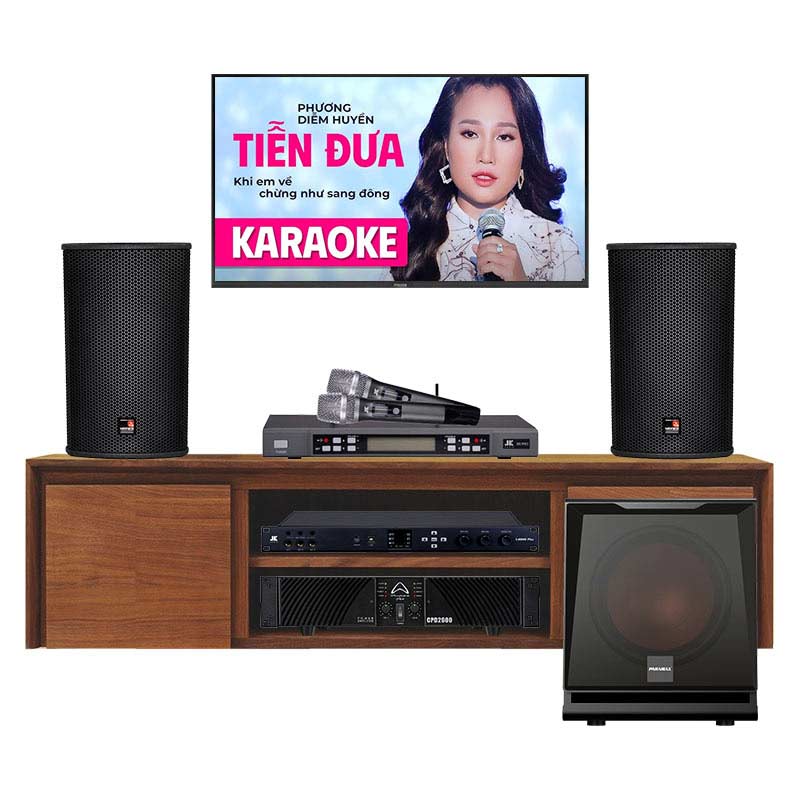 Dàn karaoke gia đình KHD22 (Tecnare E10, sub Paramax D30, Wharfedale CPD2600, JKaudio X6000 Plus, B5 Pro)