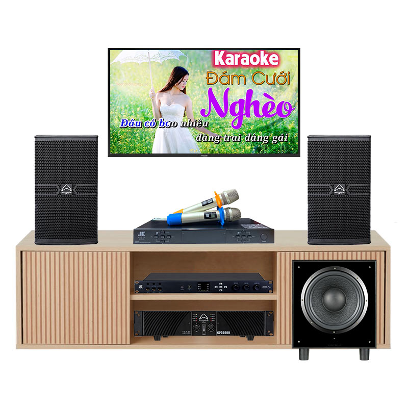 Dàn karaoke gia đình KHD27 (Wharfedale Anglo X12A, CPD2600, sub Wharfedale SW12, JKaudio X6000 Plus, B5 Plus)