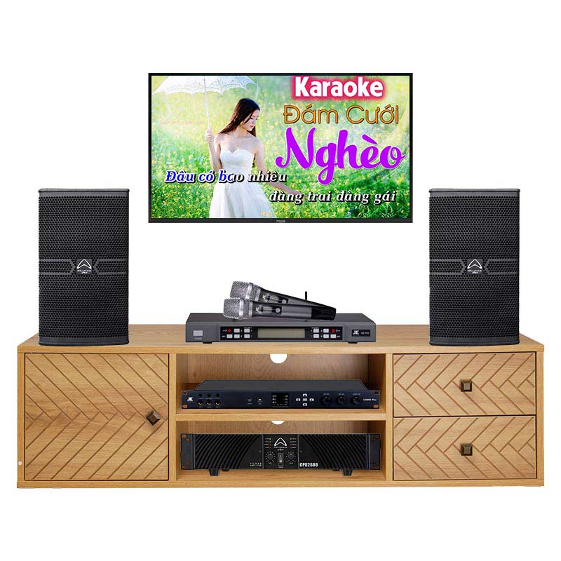 Dàn karaoke gia đình KHD28 (Wharfedale Anglo X12A, CPD2600, JKaudio X6000 Plus, B5 Pro)