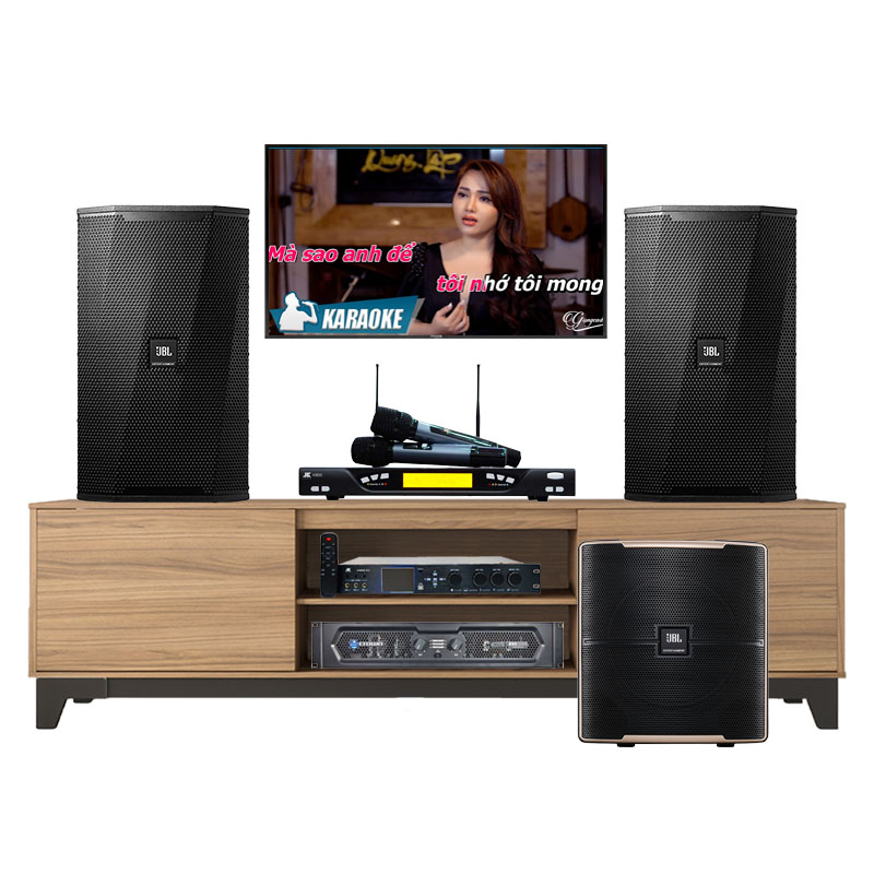 Dàn karaoke gia đình KHD36 (JBL KPS2, Crown KVS 1000, JKaudio X9000 Pro, JKaudio K800, JBL Pasion 12SP)