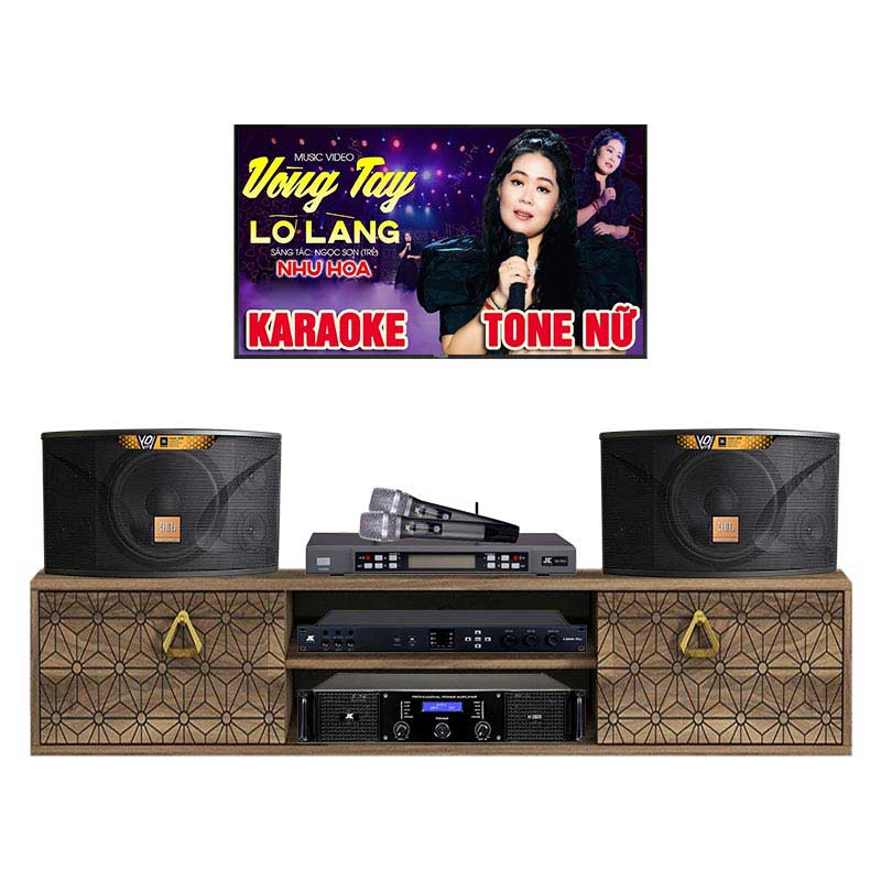 Dàn karaoke gia đình KHD43 (JBL Ki110 Gold Edition, JKAudio H2600, X6000 Plus, B5 Pro) Dàn karaoke gia đình KHD43 (JBL Ki110 Gold Edition, JKAudio H2600, X6000 Plus, B5 Pro)