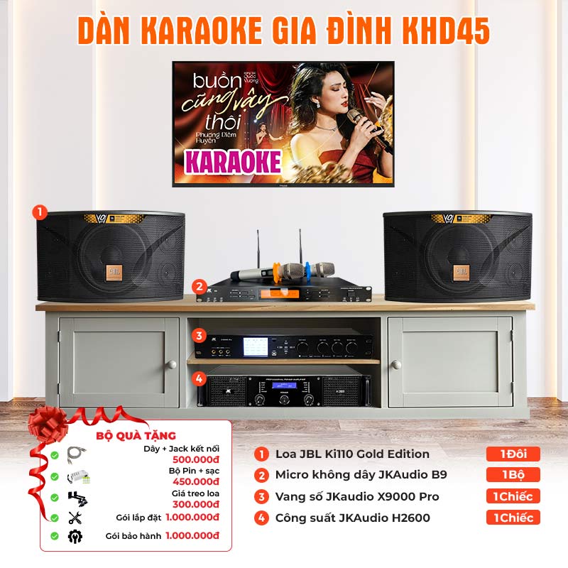 Dàn karaoke gia đình KHD45 Dàn karaoke gia đình KHD45
