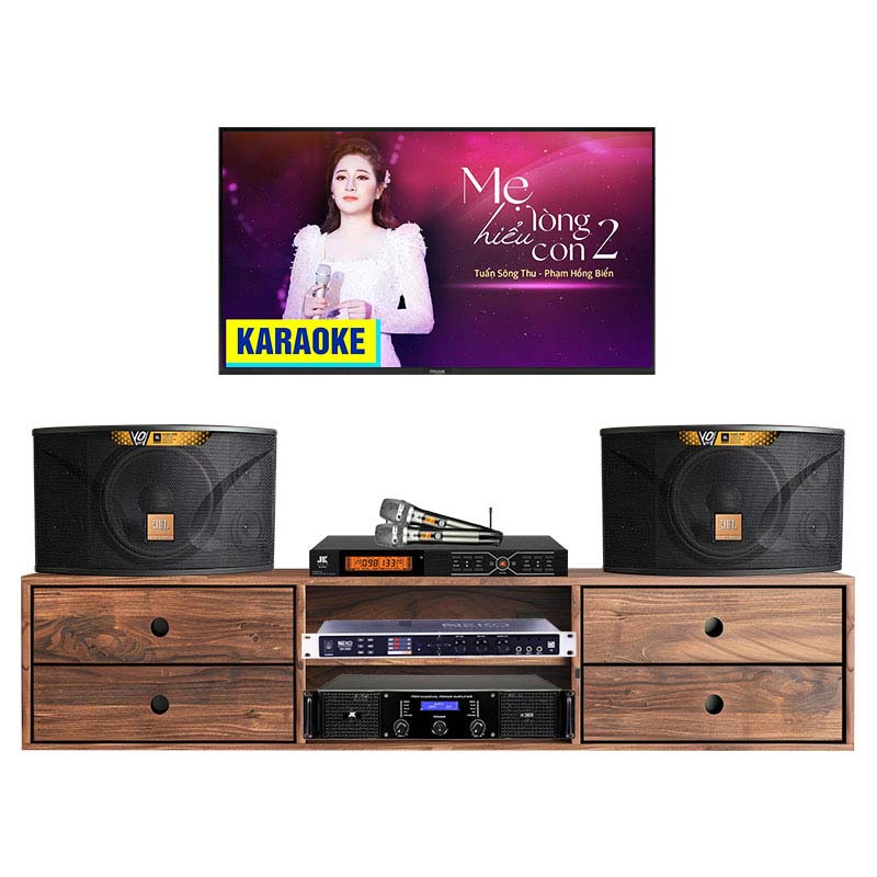 Dàn karaoke gia đình KHD49 (JBL Ki112 Gold Edition, NEKO DK1000, JKAudio H2600, JKAudio B3 Pro)