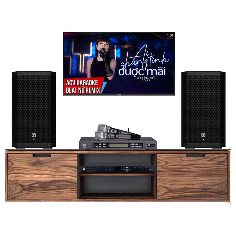 Dàn karaoke gia đình KHD58 (Electro voice ZLX12P-G2, JKaudio X6000 Plus, B5 Pro)