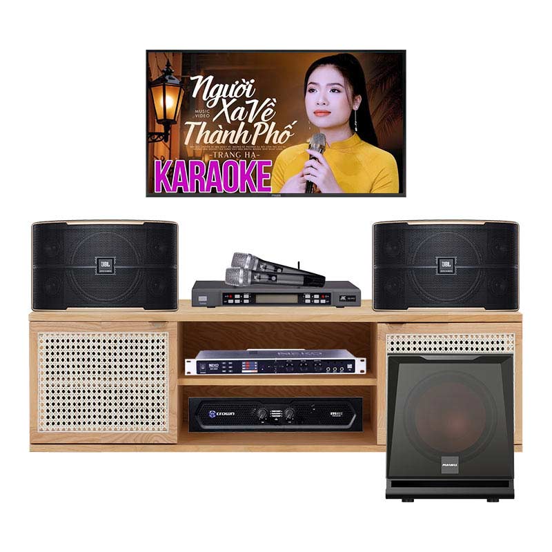 Dàn Karaoke Gia Đình KHD02 (JBL Pasion 10, Crown KVS300, JKAudio B5 Pro, Neko DK1000, Paramax D30)