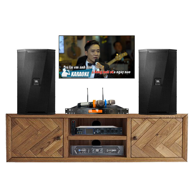 Dàn Karaoke Gia Đình KHD38 (JBL KPS2, Crown KVS 1000, JKAudio X9000 Pro, JKAudio B9)