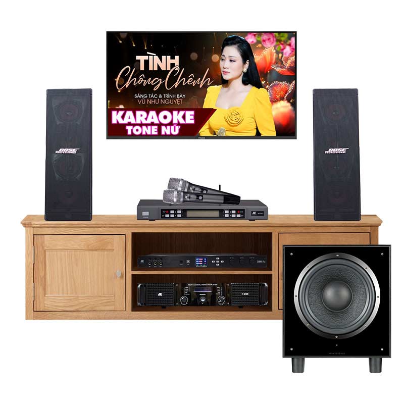 Dàn karaoke Bose KHD66 (Bose 402 Seri V, Wharfedale SW12, JKAudio H2400, JKAudio X6000 Plus, JKAudio B5 Pro)