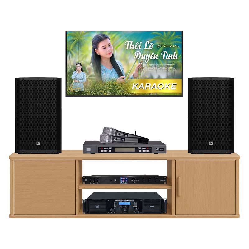 Dàn karaoke gia đình KHD72 (Electro voice ZLX12 G2, JKAudio H2600, X6000 Plus, B5 Pro)