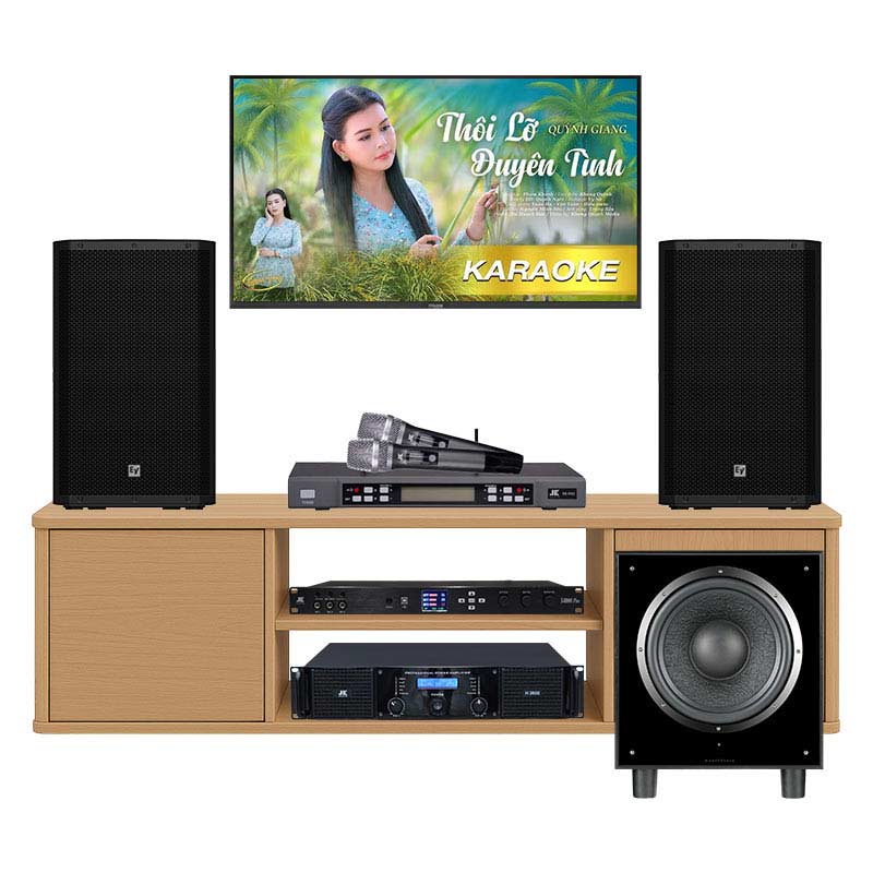 Dàn karaoke gia đình KHD73 (Electro Voice ZLX12 G2, JKAudio H2600, X6000 Plus, B5 Pro, sub Wharfedale SW12)