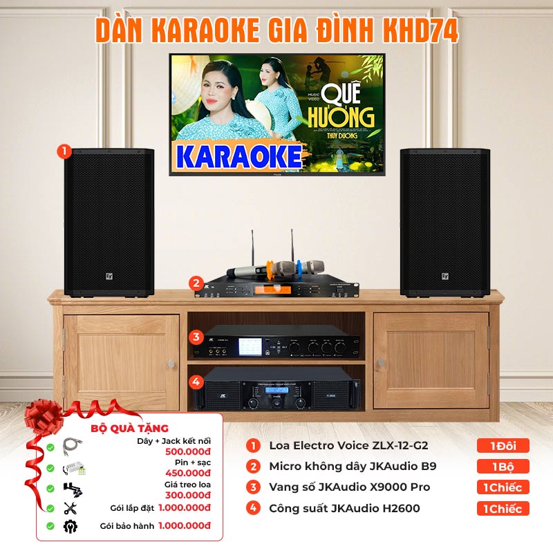 Dàn karaoke gia đình KHD74