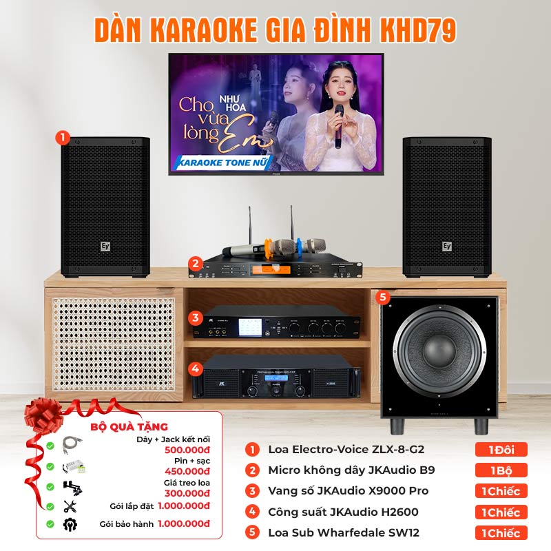 Dàn karaoke gia đình KHD79