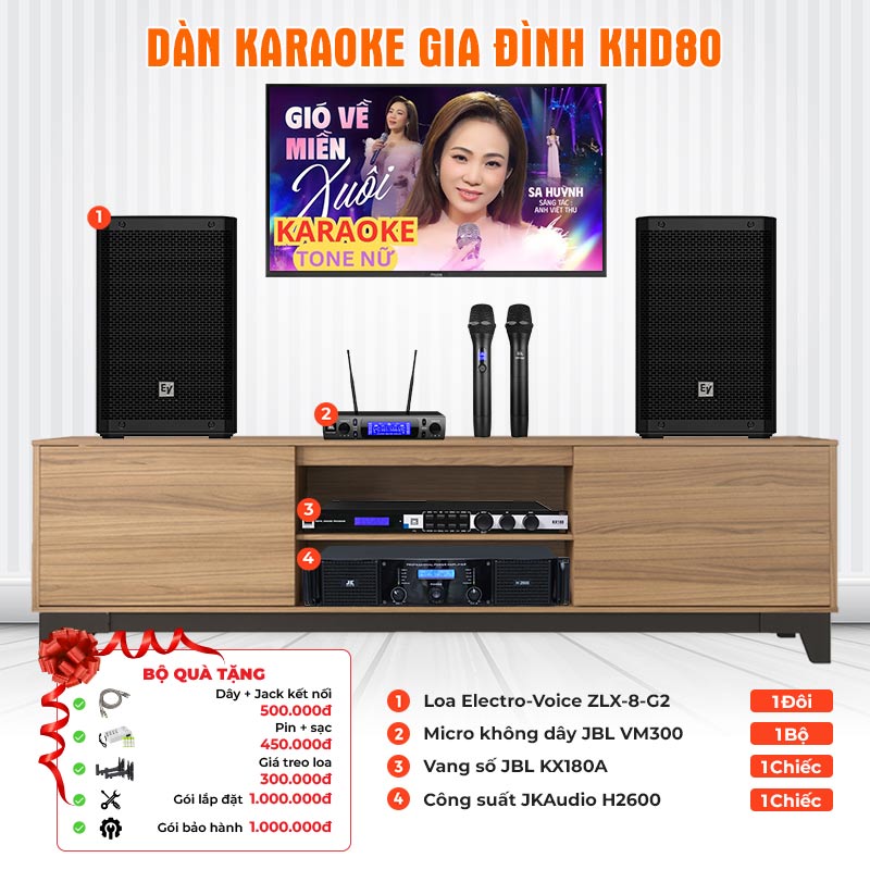 Dàn karaoke gia đình KHD80