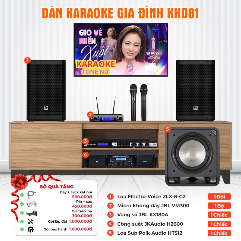 Dàn karaoke gia đình KHD81