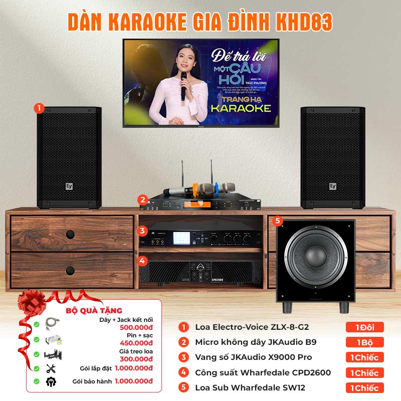 Dàn karaoke gia đình KHD83