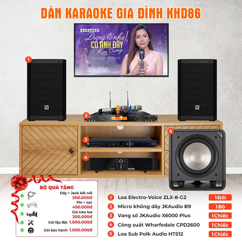 Dàn karaoke gia đình KHD86
