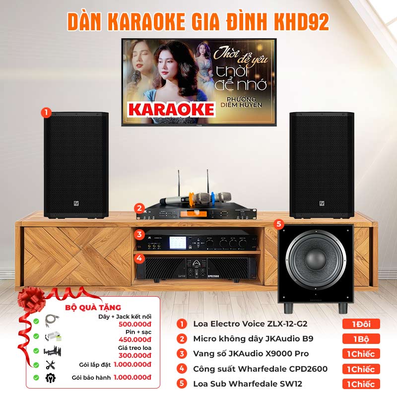 Dàn karaoke gia đình KHD92