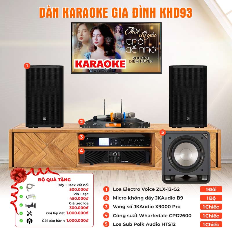 Dàn karaoke gia đình KHD93