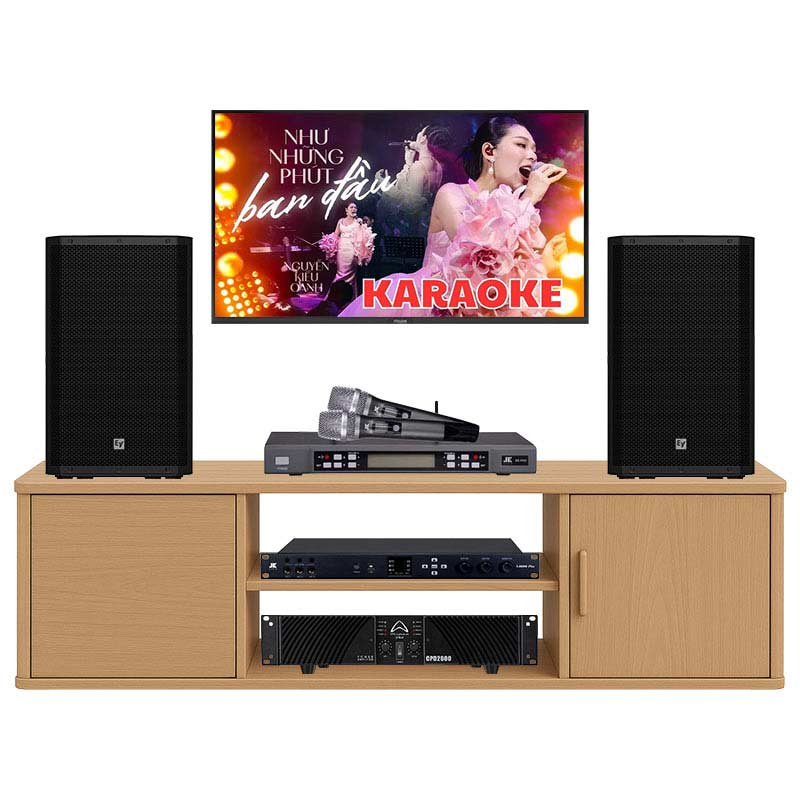 Dàn karaoke gia đình KHD94 (Electro voice ZLX 12 G2, Wharfedale CPD2600, JKAudio X6000 Plus, B5 Pro)