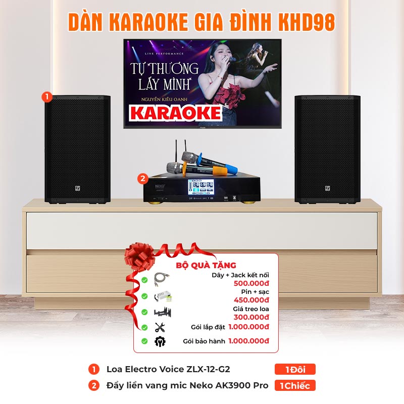 Dàn karaoke gia đình KHD98 Dàn karaoke gia đình KHD98