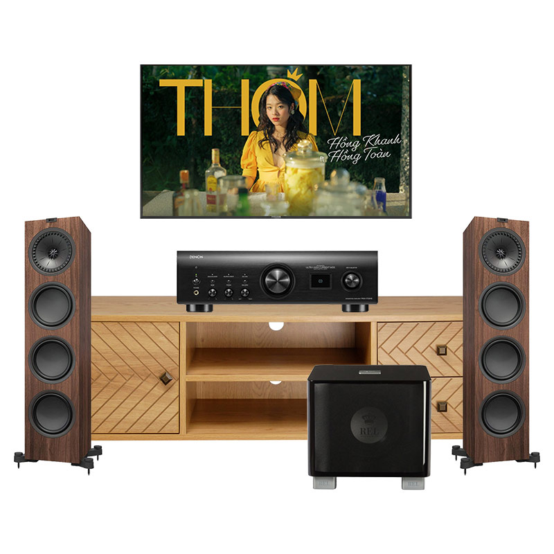 Dàn Nghe Nhạc GT24 (Kef Q950, Denon PMA-1700NE, Sub Rel T7X)