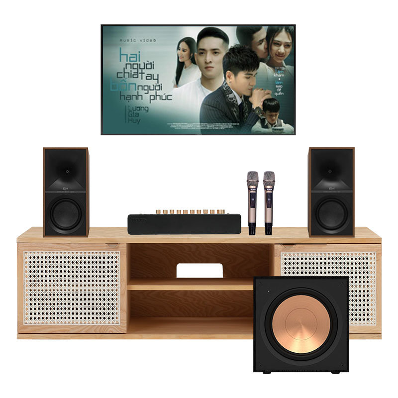 Dàn Nghe Nhạc Và Hát Karaoke GT30 (Klipsch The Seven, Sub Klipsch R121SW, Acnos Mi30s Ver2024)