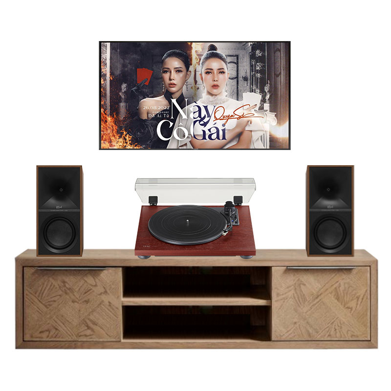 Dàn Nghe Nhạc GT31 (Klipsch The Sevens, Đầu Đĩa Than Teac TN-180BT A3)