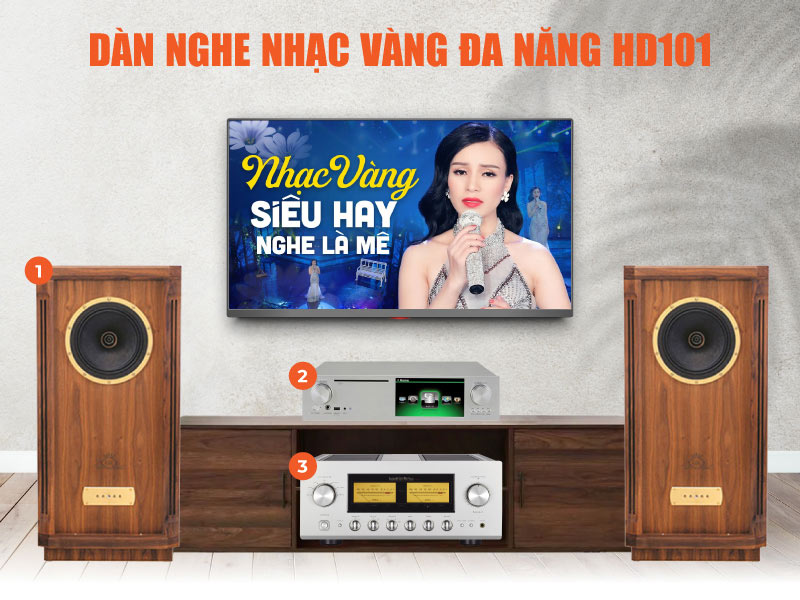 Dàn nghe nhạc vàng đa năng HD101 Dàn nghe nhạc vàng đa năng HD101