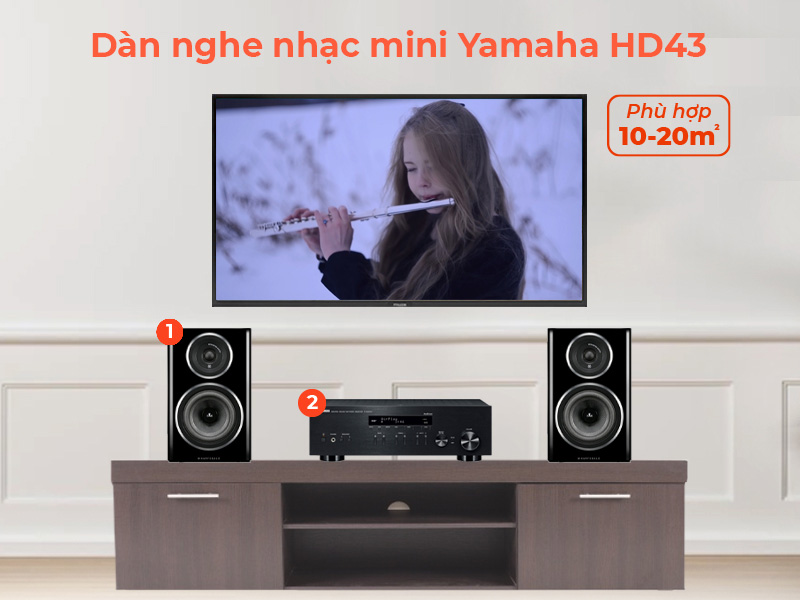 Dàn âm thanh nghe nhạc Mini HD43 Dàn âm thanh nghe nhạc Mini HD43
