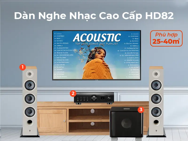 Dàn nghe nhạc cao cấp HD82