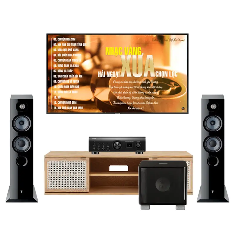 Dàn âm thanh nghe nhạc 2.1 Denon, Focal HD83 (Focal Chora 816, Rel T7X, Denon PMA-1700NE)