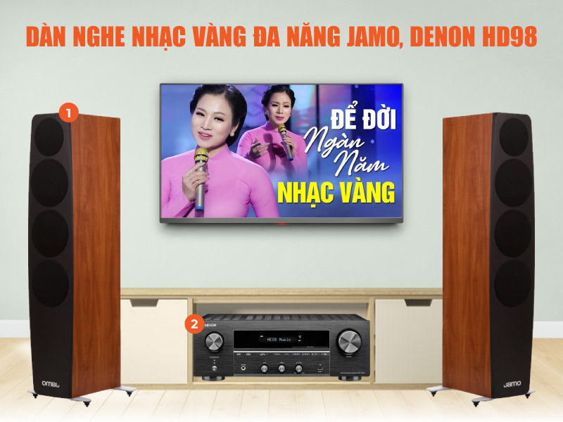 Dàn nghe nhạc vàng đa năng Jamo, Denon HD98 Dàn nghe nhạc vàng đa năng Jamo, Denon HD98