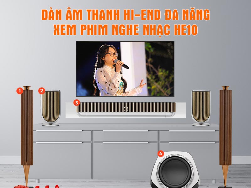 Dàn âm thanh Hi-end đa năng xem phim nghe nhạc HE10