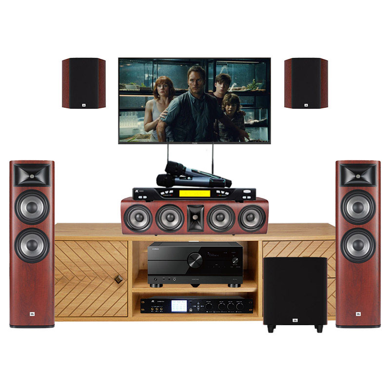 Dàn âm thanh đa năng xem phim, nghe nhạc, karaoke JBL, Yamaha DN 02 (Yamaha RX-A4A, JBL Studio 690, 610, 665C, 660P, JKaudio X9000 Pro, K800)