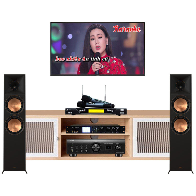 Dàn nghe nhạc và hát Karaoke Klipsch NK22 (Klipsch RP8000F II, Denon PMA-1700ne, Jkaudio K800, X9000 Pro)