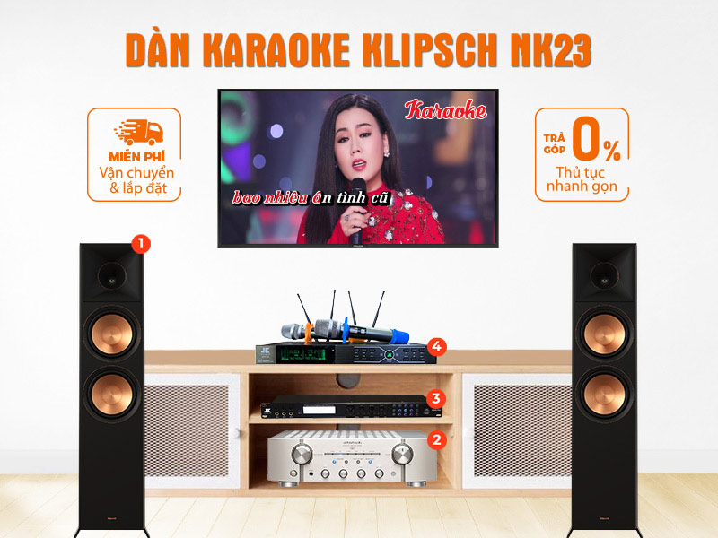 Dan nghe nhac va hat karaoke Klipsch NK23