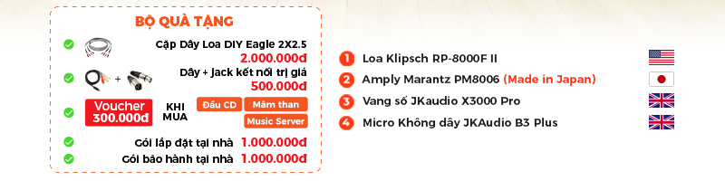 Dan nghe nhac va hat karaoke Klipsch NK23