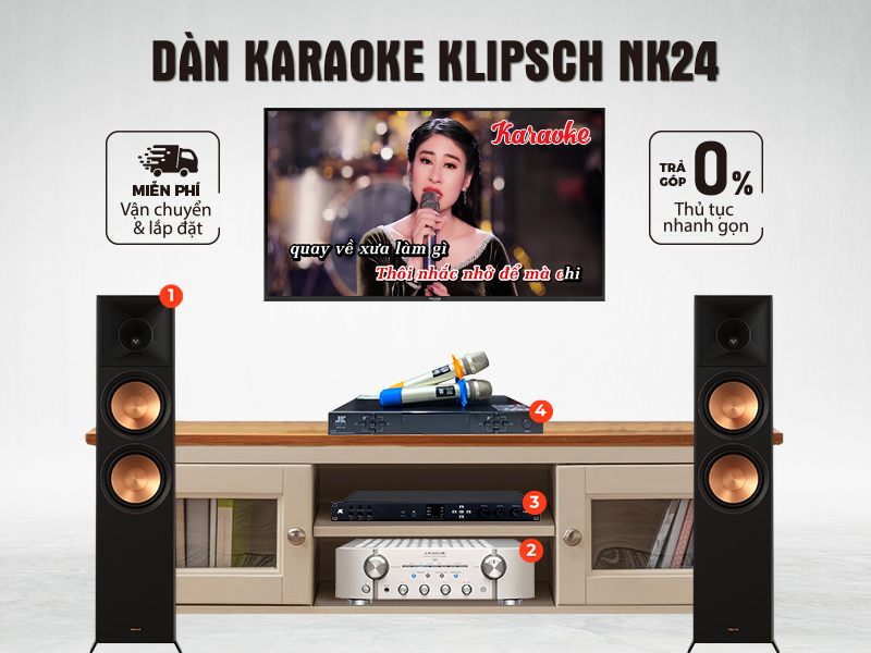 Dàn nghe nhạc và Hát karaoke Klipsch NK24