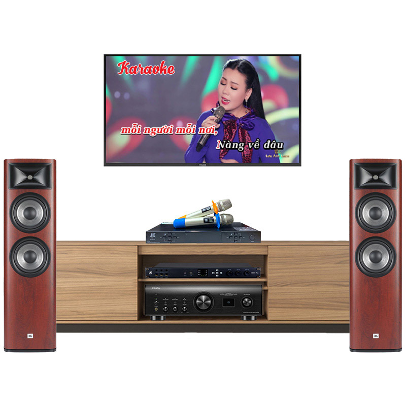 Dàn nghe nhạc và Hát karaoke JBL NK27 (JBL 690, Denon 1700NE, B5 Plus, X6000 Plus)