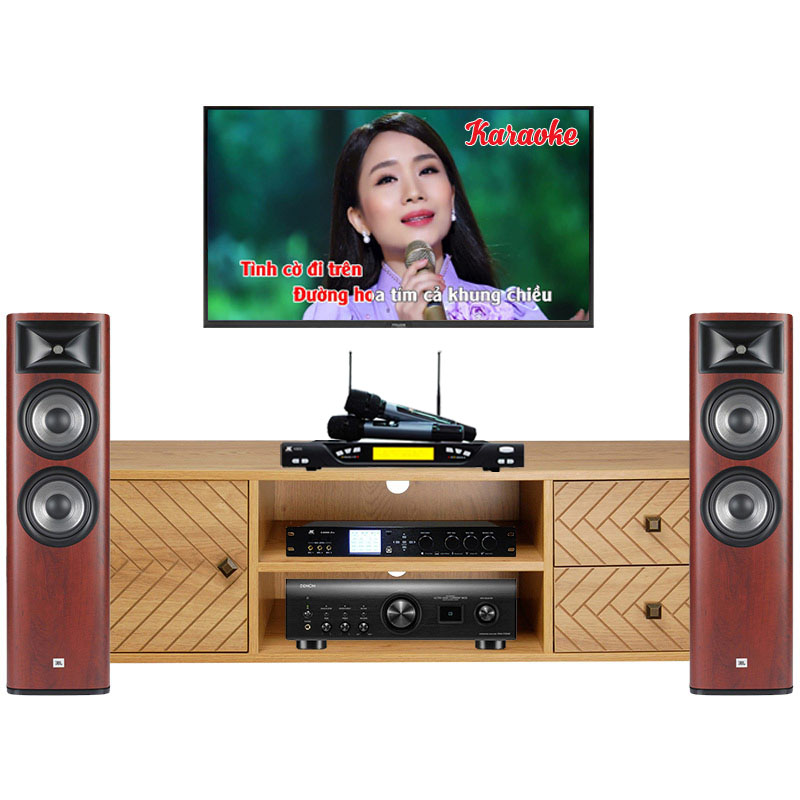 Dàn nghe nhạc và Hát karaoke JBL NK28 (JBL 690, Denon 1700NE, JKaudio K800, X9000 Pro)