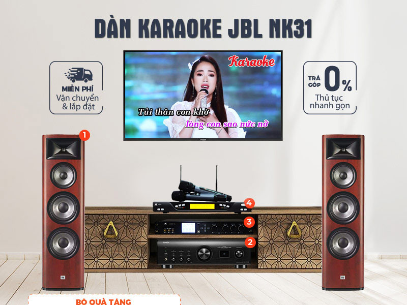 Dan nghe nhac va hat karaoke JBL NK31