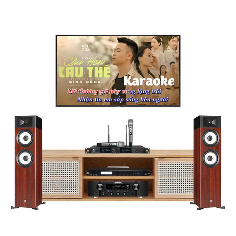 Dàn nghe nhạc và Hát karaoke NK35 (JBL A190, PM7000N, Micro, Vang số)