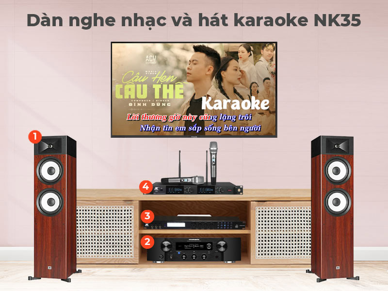 Dàn nghe nhạc và hát karaoke NK35