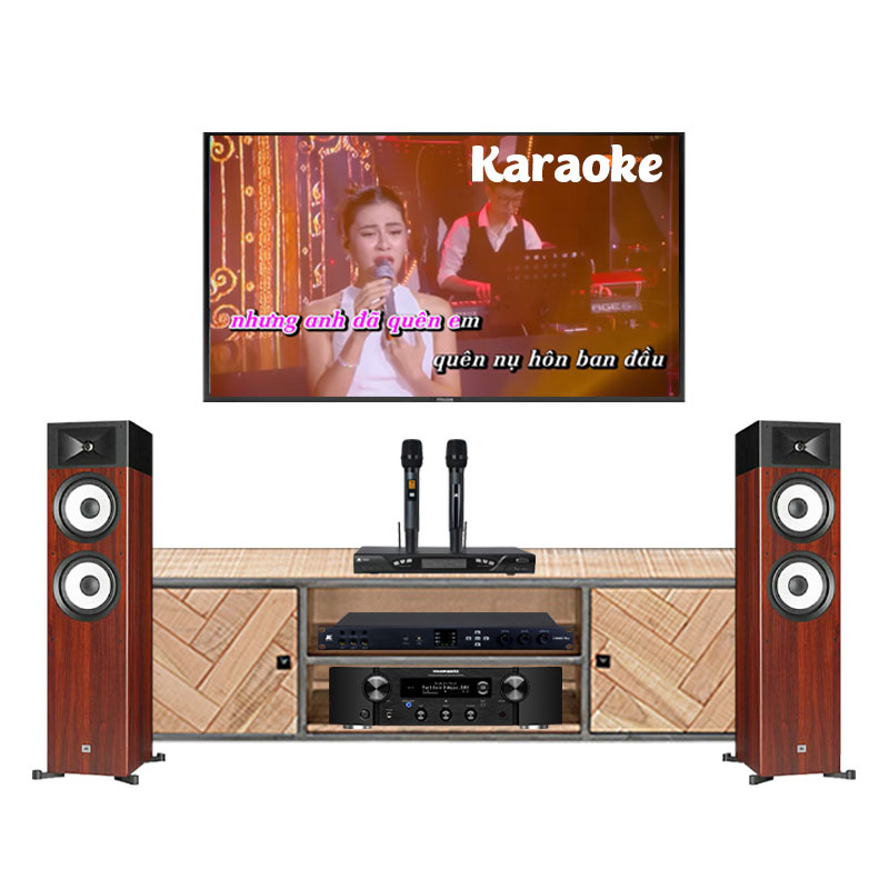 Dàn nghe nhạc và Hát karaoke NK37 (JBL A190, PM7000N, Micro K800, vang số X6000 Plus)